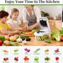 18-in-1 Vegetable Chopper Mandoline Slicer for Kitchen, Food Chopper with Container, Veggie Cutter, Onion Mincer Tomato Dicer, Fruit Slicer Spiralizer, Cheese Grater, Kitchen Gadgets House Essentials