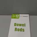 HOPELF 100PCS Dowel Rods - 1/4 x 12 Inch Bamboo Sticks - for Crafts, Cake Dowels and DIYers