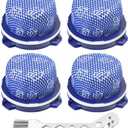 4 Pack Jet 75 Vacuum Filters Cleaner Replacement Parts, Compatible with Samsung Jet 70 70+ 75 75+ 90 60 and VS9000RL Washable Micro Filter Part No. DJ97-02649A