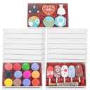 RomanticBaking 24 Pack 9 1/2" x 6" x 1 1/4" Clear White Cookie Boxes with Full Window,Bakery Cakesicle Boxes Macaron Boxes for Christmas Valentine's Halloween Easter Father's Mother's Day Wedding