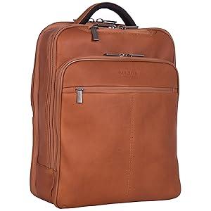 Kenneth Cole Reaction "The Manhattan" Leather Laptop Backpack