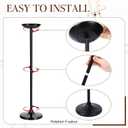 Black Tall Floor Candle Holder of 3 Large Wrought Iron Floor Candelabra
Large Fireplace Candle Holder Pillar Decor Candlestick Stand, Decorative Tall Black Candle Stand for Home Wedding Party Decor