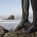 O'Neill Heat 5mm Round Toe Neoprene Boot with Textured Rubber Sole for Cold Water Surfing, Paddleboarding, Snorkeling, Black, 8