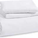 BEDSURE 3 Piece Set (2 Pillow Cases, Duvet Cover), Color White, Size Oversized Queen