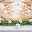 DearHouse 4 Pack Faux Eucalyptus Garland Plant, Artificial Vines Hanging Eucalyptus Leaves Greenery Garland for Wedding Backdrop Arch Wall Decor,5.9 Feet/pcs UV Protected Indoor Outdoor