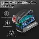 PULITUO Cordless Drill Set, 20V Electric Power Drill with Battery And Charger, 30N.m and 21+1 Torque, 2 Variable Speeds, with 59pcs Drill Driver Bits Kit, Screws Set(Red)