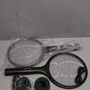 YISSVIC Electric Fly Swatter Bug Zapper Racket 4000V LED Screen Dual Modes Fly Zapper Rechargeable for Indoor Home Office Backyard Patio Camping (Black, Pack of 2)