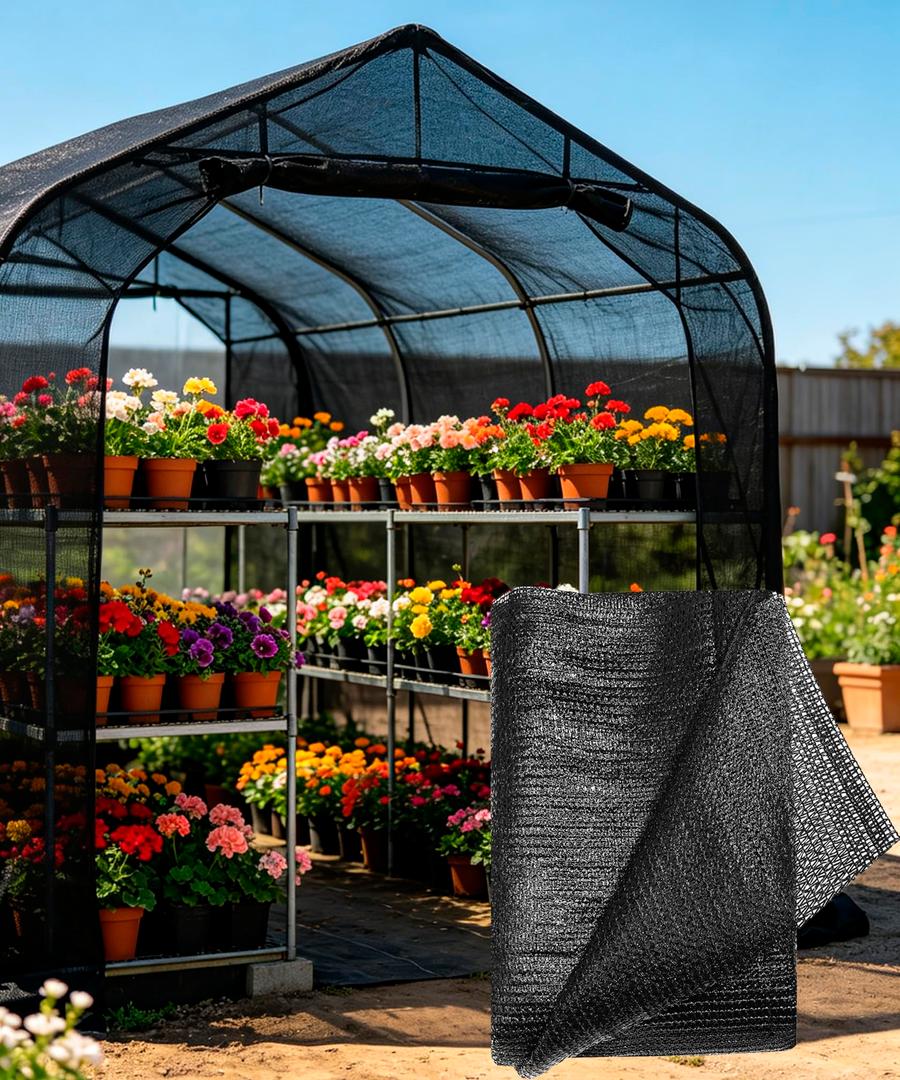e.share 70% Sun Shade Cloth, Frost Guard & Windbreak Garden Net, 20x30 FT