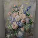msspart Pierre Auguste Renoir Canvas Wall Art Print - Spring Bouquet Floral Oil Painting Reproduction Classic Flowers Artwork Poster for Office Bedroom Bathroom Home Decor- 16"x24"
