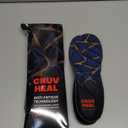 CRUVHEAL Work Orthotic Insoles - Anti Fatigue Medium Arch Support Shoe Insert Men Women - Plantar Fasciitis Flat Feet - Relieve Foot Pain - Work Boot Insoles Standing All Day (M, Blue) (M(Men 7.5-9||Women 8.5-10))