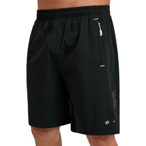 Men's Athletic Running Shorts, Quick Dry 7" Lightweight Workout Shorts for Sports, Gym, Basketball and Hiking (Black), 2XL