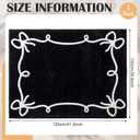 Black Bow Border Classroom Rug 3.3 x 4 ft Reading Corner Rug Back to School