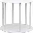 Oasis Supply, White Plastic Fountain Separator Cake Stand – (2) 18" Round Plates with (6) 15" Columns, Tiered Wedding Cake Separator (18" Plates)