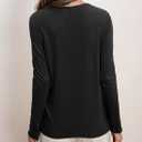 Dokotoo Long Sleeve Shirts Crewneck Womens Tops 2025 Fall Outfits Comfort Basic Tees Fashion Clothing (S)