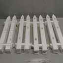 Aodaer 24 Pieces Christmas Tree Fences Plastic Picket Fence 12 Inch Christmas Fence Border Tree Barrier for Xmas Party Wedding Garden Home Fences Decoration, White