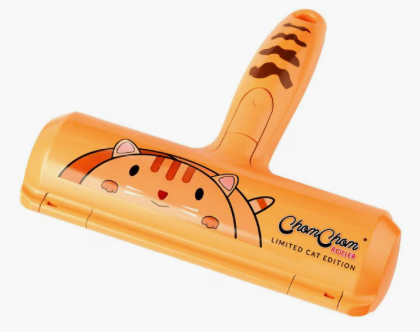 Pet Hair Remover Roller - Lint Roller for pet Hair - Self Cleaning Dog & Cat Hair Remover - Remove Dog, Cat Hair from Furniture, Carpets, Bedding, Clothing and More. Orange