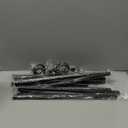 Black 120 inch Curtain Rod with Cage Finials, Adjustable Decorative Rods for Windows 66 to 120, Outdoor Patio, Sliding Glass Door, 10 ft, 5/8" Diameter