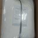 Down Feather Bed Mattress Topper, Twin/Twin XL Down Mattress Protector Cover for College Dorm with Straps, Plush Soft Fluffy Baffled Pillowtop Featherbed Cooling Pad Luxury (39x80 inch)