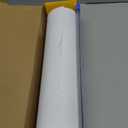 Thick White Plastic Disposable Plastic Tablecloth Roll with Easy Slide Cutter | 54 in Wide | Cover Square, Round, Foldable, Rectangle Table for Party, Birthday, Indoor, Outdoor, Events