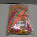 200 Pieces Neon Glow Blacklight Reactive Fluorescent Long Twisting Balloons for DIY Animals Twisting Glow Party Birthday Party Decoration