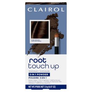 Clairol Root Touch-Up Temporary Concealing Powder, Dark Brown Hair Color, Pack of 1 (0.07 Ounce (Pack of 1))