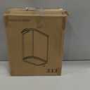 CEROELDA Small Bathroom Trash Can  Slim Garbage Can-Metal Step Wastebasket-Rectangle Narrow Waste Bin for Office, Bedroom, Toilet, Living Room-Black