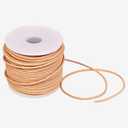GENIQUE Real/Genuine Round Leather String Cord for Necklace, Bracelets, Jewelry, Kumihimo Braiding, DIY Projects (20 Metres) (1.5mm, Natural)