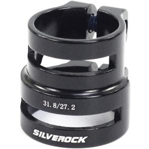 CNC Dual Size Seatpost Clamp 27.2/31.8mm for Carbon Post (Black)