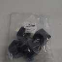 M8-1.25 Metric Thread Bolts Plastic Furniture Legs 5 Inch Black Square Sofa Feet with T-Nuts - Couch Feet Replacement - Couch Legs Set of 4