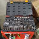 GEARWRENCH 76 Pc. 1/4" & 3/8" Drive 12 Pt. Standard & Deep Mechanics Tool Set, SAE/Metric - 80948