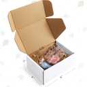 Eupako 6x4x3 Shipping Boxes Small Corrugated Cardboard Box - 25 Pack White Mailing Boxes for Packaging Small Business, Mailer Box