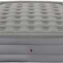 Coleman GuestRest 18" Plush Top Double High Air Mattress Airbed with Integrated Storage System and Carry Bag, Pump Not Included, Queen