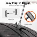 ETENWOLF Flat Tire Repair Kit with Plugs 16 Pcs, Heavy Duty Tire Plug Kit for Car, Motorcycle, ATV, Jeep, Truck, Tractor (Grey)