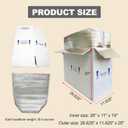 26x11x19" Insulated Shipping Box for Frozen Food, Perishable Cooler Boxes Cold Shipping Packaging Mailing Styrofoam Carton Boxes with Aluminum Foil Liner Bag, 4 Pack