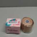 Hopkost Boob Tape Breast Lift Tape for Large Breasts with 2 Pcs Nipple Covers Invisible Boobtape for A-G Cup(Beige,3 in)