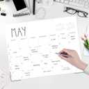 3 x GuassLee Horizontal Desk Calendar -Months Planner from Jun to Dec Simple Glue Desk Calendar with To-Do List Premium Paper Binding for Family Business Appointment Planning 2024-2025