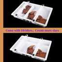 Kalinta Epoxy Mold with Divider Adjustable- 47x23.5x3in No-Seal Resin Plastic Mold Integrated Clamping System - Perfect for Beginners & Experienced Artists - Ideal for Creative Resin Art Projects