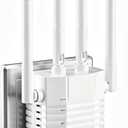 WiFi Extender 1200Mbps Dual Band 5GHz/2.4GHz, 4 Antennas,WiFi Booster Up to 12880 Sq.ft 360 Coverage, Supports 105 Devices,WiFi Extender Signal Booster with 1-Tap Setup, Ethernet Port