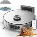 Robot Vacuum and Mop, Mapping Robotic Vacuums Cleaner with LiDAR Navigation Smart & Strong Suction, WiFi/App/Alexa/Voice Control, Obstacle Avoidance, for Home, Wood/Hard Floors, Pet Hair -Gray