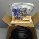 Cat6 Outdoor Ethernet Cable 500 FT with Tool Kit, Heavy Duty Network Internet DIY Bulk Cord, Support Cat 6 Cat5e Cat5, UTP, CCA, Waterproof, PVC & LLDPE UV Double Jackets, in Wall, Direct Burial, POE
