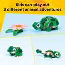 LEGO Creator 3 in 1 Turtle with a Water Lily Flower Building Toy for Girls & Boys - Kids Build a Chameleon, Frog, or Turtle Toy Figure - Gift Idea for Animal Lovers, Ages 7+ - 31377