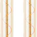 Beonllay T300/T10 Long Tubular Light Bulb,40 Watt Equivalent E26 Base Amber Vintage Edison Bulb 4W Dimmable Tubular Antique Style Decorative LED Filament Light Bulb, 2700K Warm White,11.8 Inch, 2 Pack