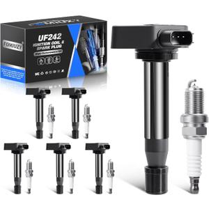 3.0 3.2 3.5 V6 Ignition Coil Pack UF242 C511 Iridium Spark Plugs 4503 Fit For Honda Accord Odyssey Acura CL TL RL Replaces GN10168 C1221 30520P8FA01 30520-P8E-A01 30520RCAA02 C242(Set of 6)