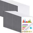 Report Covers with Sliding Bar, Clear Report Covers for A4 and Letter Size Paper, Resume Covers Presentation Folders File Document Binder for School Business, 70 Sheet Capacity