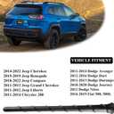 8'' Inch Roof Antenna Mast Compatible for 2011-2022 Jeep Cherokee Grand Cherokee Dodge Durango Dart Journey Chrysler 200 Replacement Back Rubber Car Antenna 5091100AA 68297936AA