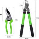 2 Pack Garden Pruning Shears  Heavy Duty Pruning Shears & Loppers for Tree Trimming, Gardening Tools Set