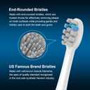 6 Pack Toothbrush Replacement Heads Compatible with WaterPik Sonic Fusion 2.0, FitMount Flossing Brush Head Fit for Water-Pic SF-01W SF-02W and 2.0 SF-03 SF-04
