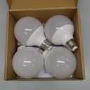 Brightever G25 LED Globe Light Bulbs 60 Watt Equivalent, 5W 4000K Natural Daylight LED Vanity Light Bulbs, E26 Base Round Light Bulb for Bathroom Over Mirror, CRI85+, 600LM, 4-Pack, Non-Dimmable