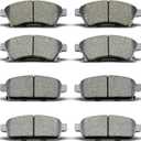 Front Rear Ceramic Brake Pads 8 Pieces Set fit for 2011-2015 Chevrolet Cruze,for 2013-2016 Chevrolet Sonic
