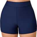 Halcurt Women's 5" High Waisted Swim Board Shorts Bikini Swimsuit Bottoms Modest Boyshorts, 2X Short
